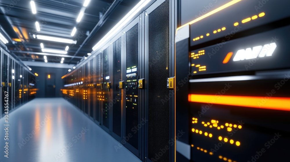 Poster Advanced Security Data Center with Modern Access Features