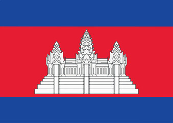 cambodian flag vector