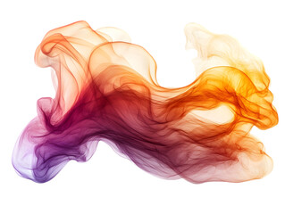 Obraz premium Vibrant swirling abstract pattern in shades of orange, red, and purple.