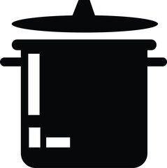 pot icon, cook icon, soup icon illustration
