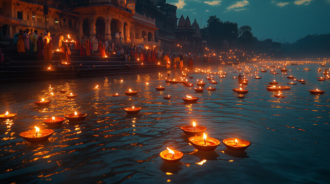 Thousands of Diyas Illuminate the Ganges: A Sacred Dev Diwali Celebration Welcomes the Gods