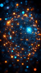 Obraz premium Futuristic Holographic Interface Design Concept