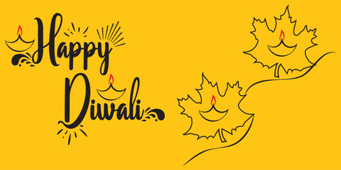 Happy Diwali text design, . Diwali festival lettering.eps10