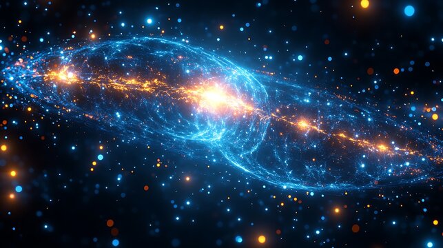 Futuristic Digital Collage with Cosmic Elements