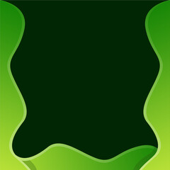 modern fluid green gradient background design vector
