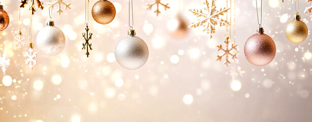 Merry Christmas silver color background