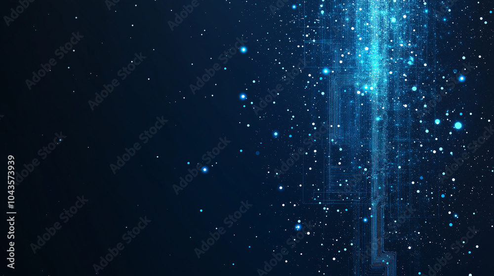 Canvas Prints abstract computer technology blue background banner futuristic business data technology modern conce