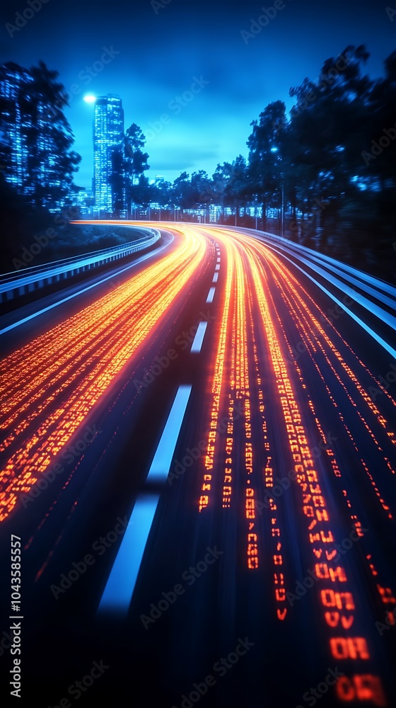 Poster abstract representation of binary code transformation