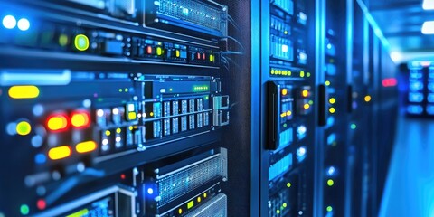 Network security framework showcasing firewalls, secure data paths, and intrusion detection systems.