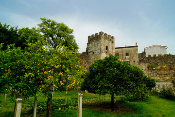 Policastro Bussentino, ancient city walls, Salerno, Campania, Italy