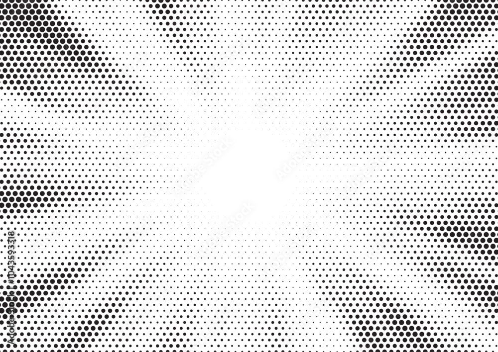 Aufkleber Halftone gradient sun rays pattern. Abstract halftone vector dots background. monochrome dots pattern. Vector background in comic book style with sunburst rays and halftone. Retro pop art design.