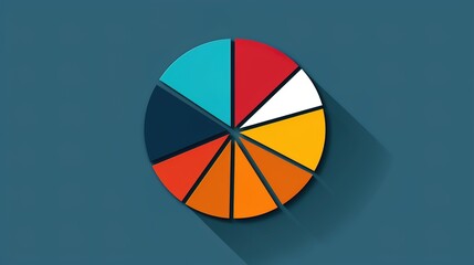 Fototapeta premium Modern infographic template featuring multi-pie charts in flat design for effective data visualization and analysis