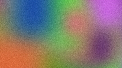 Colorful Gradient and Grainy Noise for Futuristic Poster Designs, Vibrant Poster Design with Gradient and Grainy Texture Effects