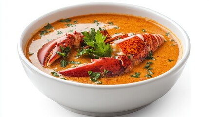 lobster bisque with parsley