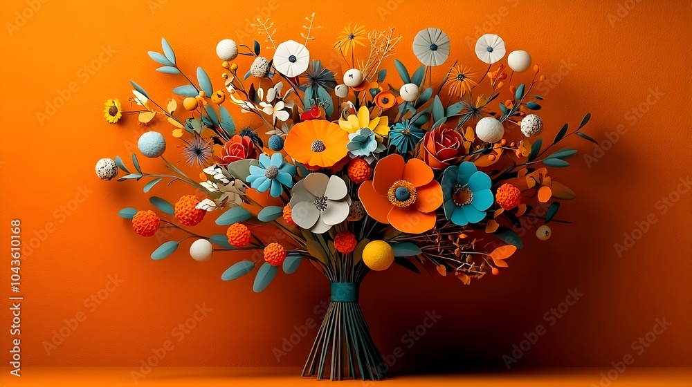 Aufkleber detailed cross section view showcasing the intricate structure and composition of a vibrant floral b