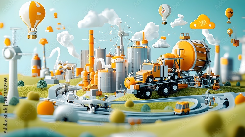 Leinwandbilder detailed infographic showcasing the interconnected workflow of a comprehensive supply chain network 