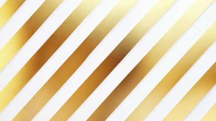 Obraz premium Realistic golden stripes on a white background, perfectly detailed and vivid.