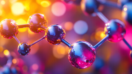 Dynamic and Bold Thallium Background Featuring Geometric Shapes and Striking Colors Symbolizing Scientific Innovation