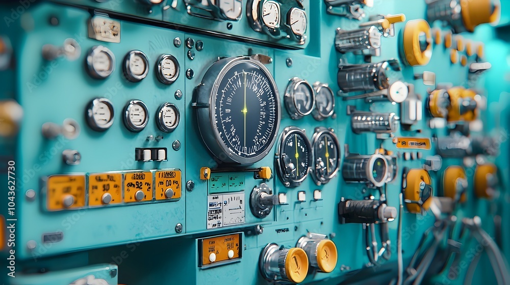 Fototapete close up shot of an advanced x ray control panel featuring a sophisticated interface with labeled bu