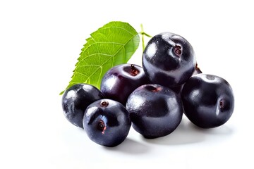 elderberry and acai on white