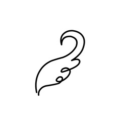 Wing doodle icon
