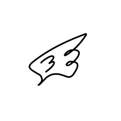 Wing doodle icon