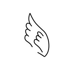 Wing doodle icon
