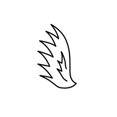 Wing doodle icon
