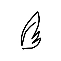 Wing doodle icon