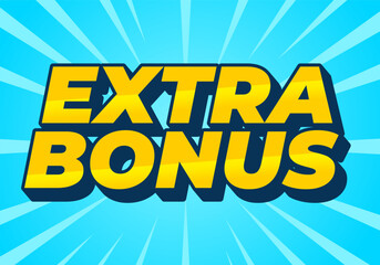 Extra bonus. Text effect in 3D style for social media or promotional ads