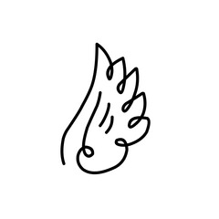 Wing doodle icon