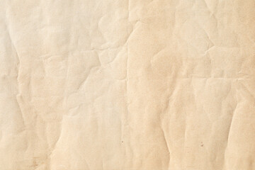 Obraz premium Old crumpled brown paper texture