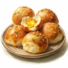 buns with poppy seeds