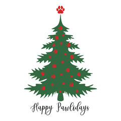 Happy Pawlidays SVG