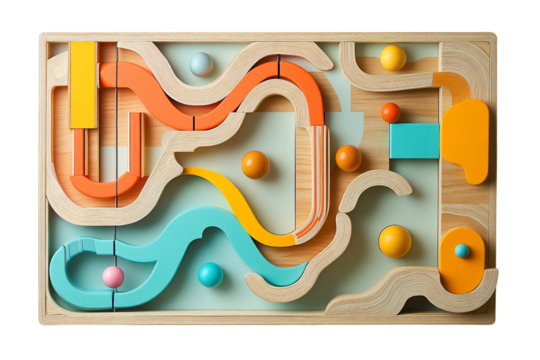 Colorful Marble Task Tracker for Kids Fun Learning