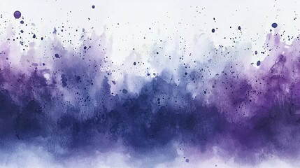 Obraz premium Stunning Watercolor Night Sky Background in Indigo and Violet