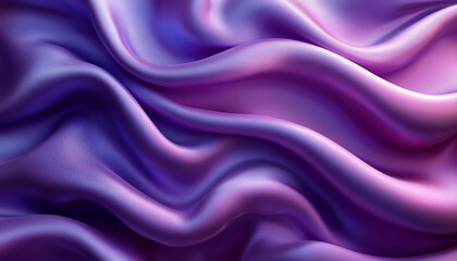Obraz premium Purple wave decoration, smooth curve, flowing softness beauty generated by AI