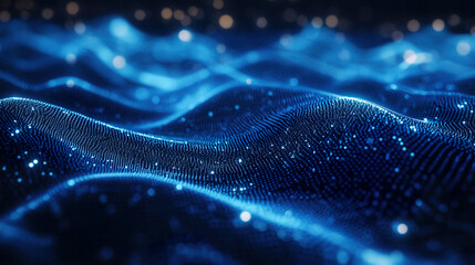 Blue Sand Technology Particle Background
