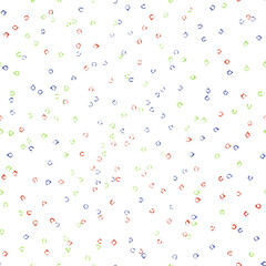 Seamless texture with abstract angular small shapes. Evenly randomly scattered particles, litter