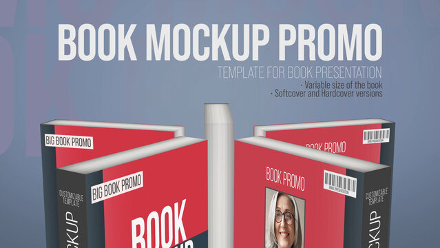 Realistic Book Mockup Template