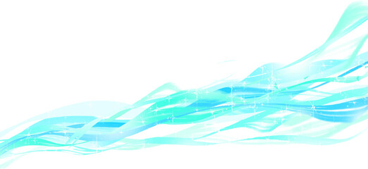 Abstract image of waves, blue sparkling beautiful background clipart.