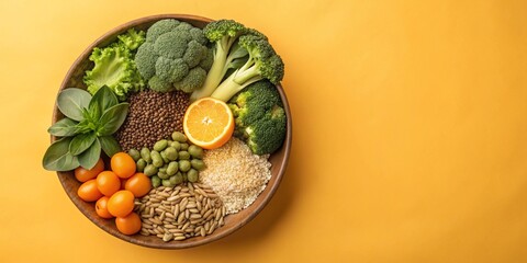 Ingredientes sanos, concepto de vegetariano