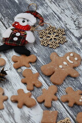 Christmas preparations for a family celebration