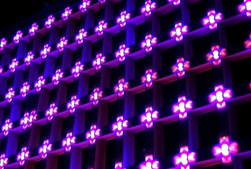 UV Lattice A lattice structure with UV lights at each intersecti