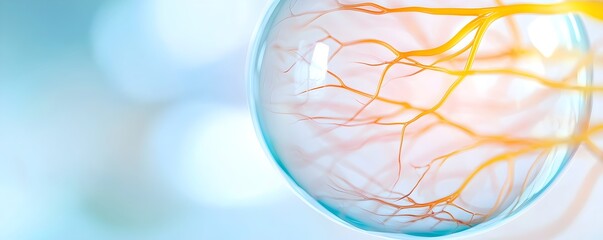 High-Resolution Clinical Optic Nerve Close-Up - Detailed Medical Realism Capturing the Intricacies of Nerve Fibers