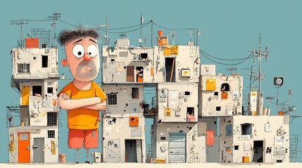 Detailed layered cut through of a complex prison system showcasing the overcrowded cells solitary confinement facilities and rehabilitation programs within the correctional institution