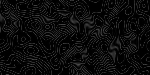 Fototapeta premium Topographic map in contour line light topographic topo contour map. Lines Topographic contour lines map seamless pattern. Geographic mountain relief. Background of the topographic map. Contour maps.