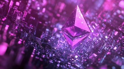 Ethereum staking: Investor staking Ethereum on a DeFi platform, digital wallet open