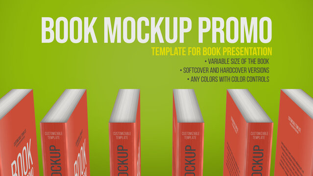 3D Books Mockup