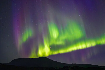 Northern lights in the island of Uunartoq (South Greenland) © julen